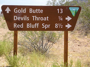 Major Attractions Surrounding Las Vegas - Gold Butte Back Country Byway