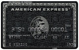 The American Express Centurion Black Card
