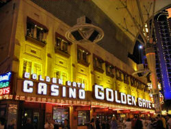 The oldest casino in Las Vegas, The Golden Gate Casino