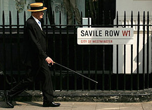 The bespoke tailoring centre of the world Savile Row