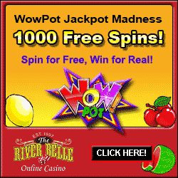 WOW! 1,000 Free Spins to win a $1,000 minimum jackpot!